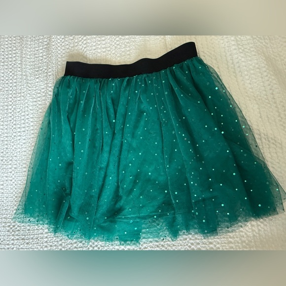 Beautees Other - Beautees Teal Green Tulle Sequin Mini Skirt